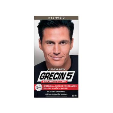 Imagem de Shampoo Tonalizante Color H-55 Preto Grecin 5 60ml, Preto