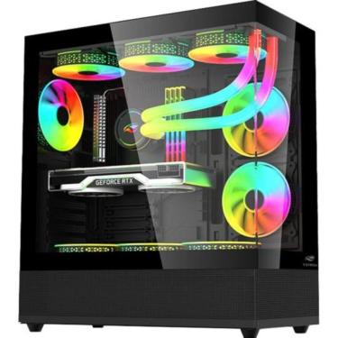 Imagem de Gabinete Gamer C3tech Aquarius Mt-g850 Sem Fans Preto