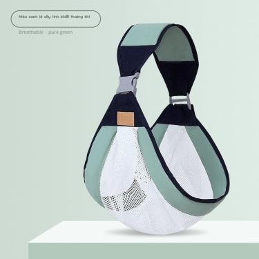 Imagem de Canguru de Bebê Rede Respirável Confortável Dobrável para Bolsa Prático Até 18 Meses Verde OEM