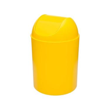 Imagem de Lixeira com Tampa 5L Arthi - 8134, Amarelo