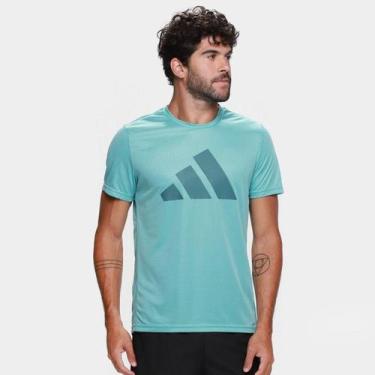 Imagem de Camiseta Adidas Run IT Masculina, Azul, M