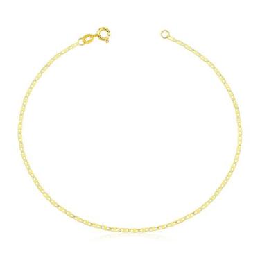 Imagem de Pulseira De Ouro 18k Feminina Piastrine 18cm Maciça - DR Joias