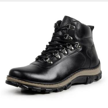 Imagem de Bota Coturno Motociclista Masculino Trilha Adventure Trekking Radical Couro-Masculino