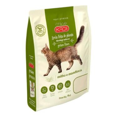 Imagem de Kadi Areia Sanitária 4kg Grãos Finos Biodegradável Gatos