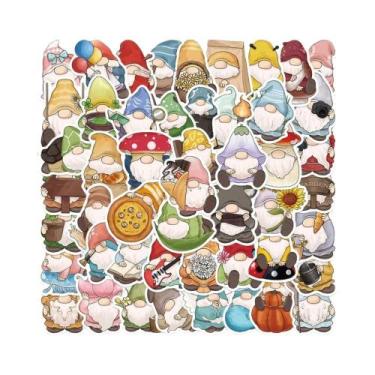Imagem de Adesivos De Gnomos De Natal 50PCS PVC Decorativos Para Casa, Parede E 