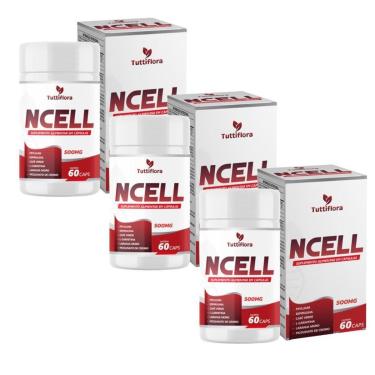 Imagem de Kit 3x NCELL (Psyllium, Espirulina, Café Verde, L-Carnitina, Laranja Moro e Cromo)60 Ca...