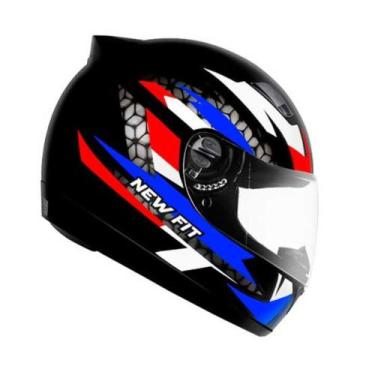 Imagem de Capacete Moto Fechado Original Ebf New Fit Control Viseira Cristal Vár