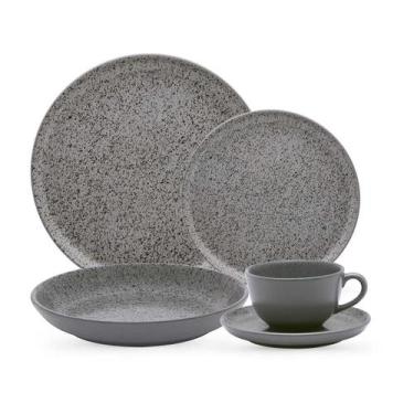 Imagem de Aparelho de Jantar e Chá 30 Peças Oxford Flat Gray