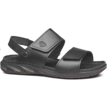 Imagem de Sandalia pegada em couro ref 134104 masculino, Preto, 39