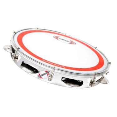 Imagem de Pandeiro Contemporânea 10" Fórmica 30CTSSNB Super Nylon - Branco