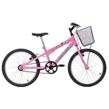 Imagem de Bicicleta Sweet Girl Mountain Bike Aro 20 Quadro Aço 1v Rosa Claro Mormaii