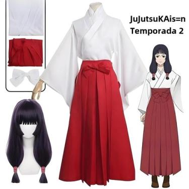 Imagem de Traje de Cosplay Feminino Jujutsu Kaisen Iori Utahime - Kimono, Unifor