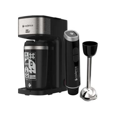 Imagem de Kit Cafeteira Elétrica Vambora 600W 110V com Copo Térmico 470ML e Mixer Inox Cadence