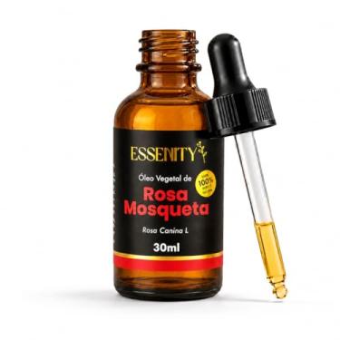 Imagem de Óleo de Rosa Mosqueta 100% Puro Prensado a Frio - Óleo Vegetal Natural para Hidratação e Cuidados com Pele, Cabelos e Unhas - Frasco Vidro com Conta-Gotas, Vegano e Cruelty-Free - 30ml ESSENITY