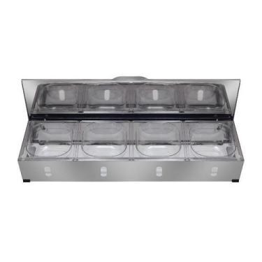 Imagem de Condimentadora Pizzarola Profissional Inox Bancada 4 Cubas - AISA