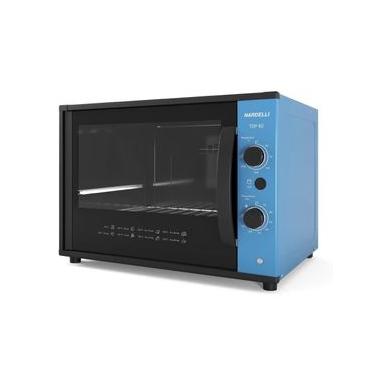 Imagem de Forno Elétrico de Bancada Nardelli Top 60 Azul 60L 1750W com Timer Grill Azul 220V