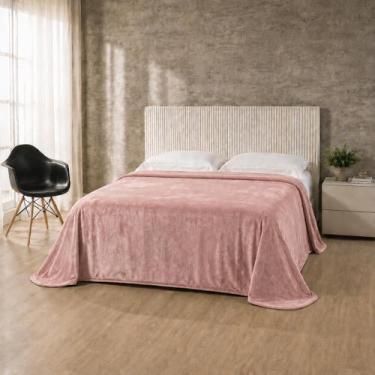 Imagem de Manta Cobertor Cama Casal Padrão e Queen Tecido Aveludado - ENTROU COM