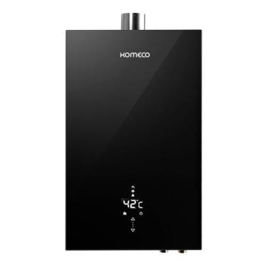Imagem de Aquecedor a gás digital 21 lts decor black komeco c/ wi-fi, GN, Black