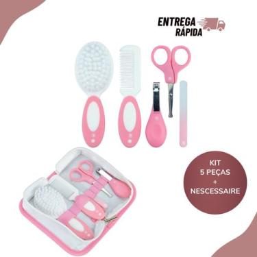 Imagem de Conjunto Pimpolho Bebê Kit Higiene 5 Peças Acompanha Necessaire Primei