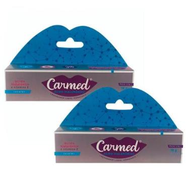 Imagem de Kit 2 Hidratante Labial Carmed Ácido Hialurônico 10g