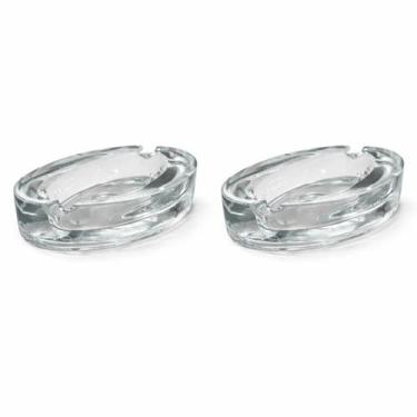 Imagem de Cinzeiro de Vidro Oval Havana com 2 Pcs 12x7 cm - Lua Mística Original