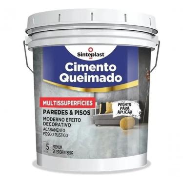 Imagem de Tinta Cimento Queimado Multissuperficies Camurca com Acabamento Fosco e Antimofos 5kg Caramelo Sinteplast