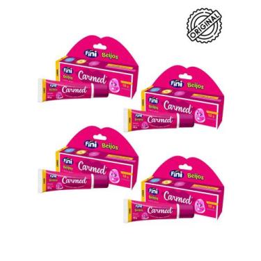Imagem de 4 Un Carmed Fini Beijos Efeito Gloss Cor Rosa De 10g Cada - Cimed