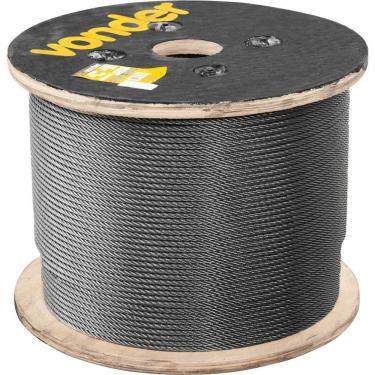 Imagem de Cabo de Aço 3518130641 Superflexível 6 X 41 WS com Alma de Fibra Inox Vonder
