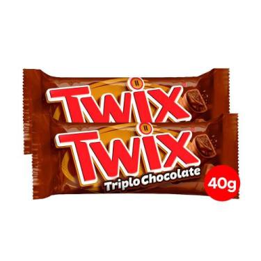 Imagem de Kit 2 Chocolate Twix Triplo Chocolate 40g