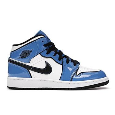 Imagem de Nike Jordan 1 Mid Signal Blue Grade School GS (4, Numeric_4)