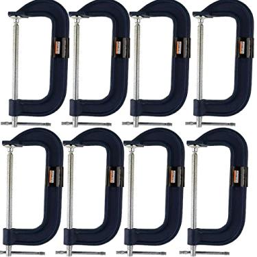 Imagem de Kit 8 Grampo tipo C marceneiro pesado 12 Polegadas - Starfer