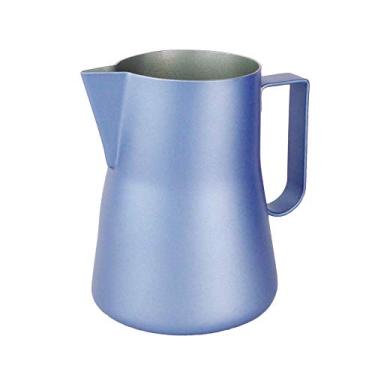 Imagem de Jarra de aço inoxidável para espumador de leite, jarro de café, acessórios para latte Art, azul, 550 ml