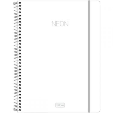 Imagem de Caderno 10M 160Fls Esp. Neon Branco - 302406