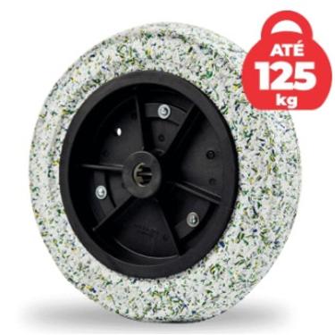 Imagem de Roca Pneu Roda Maciça Para Carrinho De Mão 3.25/3-1 26MM