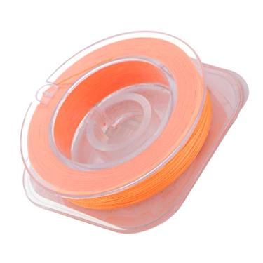 Imagem de Simhoa Guia de linha trançada Rod Building para enrolar linha de amarração de fixação 50 m/55 metros - laranja