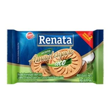 Imagem de Biscoito Renata Amanteigado Cocô Sachê 8,8g Caixa Com 280 Unidades