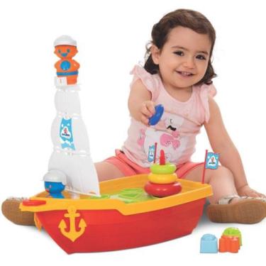 Imagem de Brinquedo Infantil Mega Barco Didatico Merco Toys
