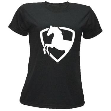 Imagem de Camiseta Feminina Tshirt Básica Rodeio Cavalo Escudopersonalizada - Du