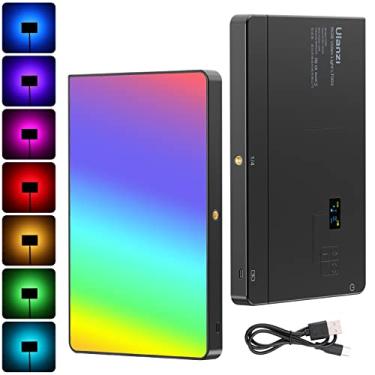 Imagem de ULANZI LT003 Luz de Vídeo RGB–Painel LED Portátil 15W com 2100 Lúmens, Iluminação Ajustável 2500-9000K, Bateria Recarregável de 8000mAh e Carregador USB,CRI>95 para Fotografia e Vídeo com Câmeras DSLR