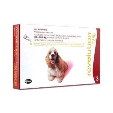 Imagem de Antipulgas Zoetis Revolution para Cães 10,1 até 20kg - 3 Pipetas
