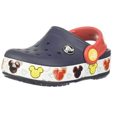 sandália crocs lights mickey infantil