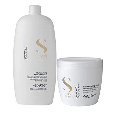 Imagem de Kit Hidratação Express Alfaparf Semi Di Lino Diamond Illuminating Grand