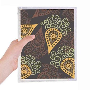 Imagem de Caderno de arte de rabanete colorido com estampa de pano de repetição e folha solta diário recarregável