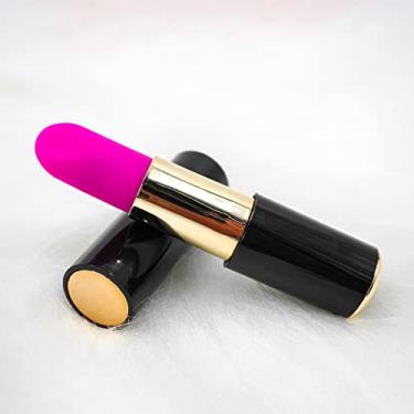 Imagem de Mini Vibrador e Massageador Formato Batom USB Recarregável Silencioso e Discreto (Rosa)