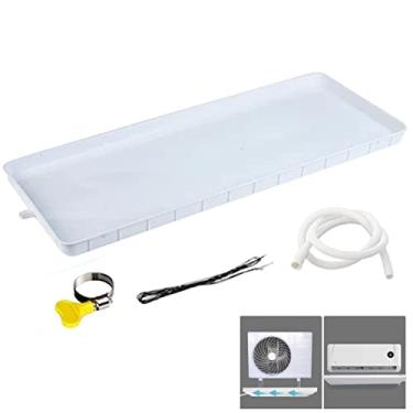 Imagem de Bandeja de gotejamento de ar condicionado, unidade interna e externa de ar condicionado Bandeja de água Bandeja PP Almofada coletora de água - perfeita para sistemas de bomba de calor de ar condicio