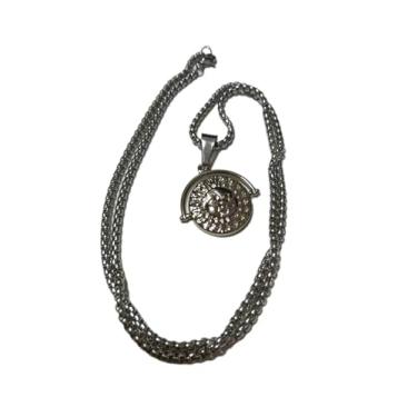 Imagem de Corrente com Pingente Sol e Lua Deus na sua Bondade