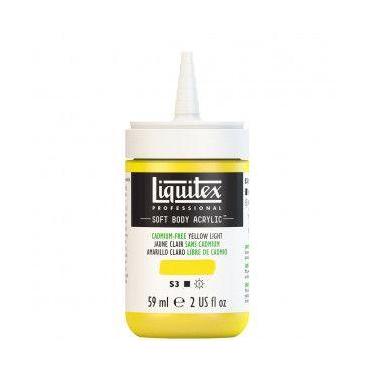 Imagem de Tinta acrílica Liquitex Soft Body 59ml S3 Cadmium Free Yellow Light