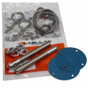 Imagem de Trava de Capô Racing Asllan com Cabo de Aço - Cód.1063