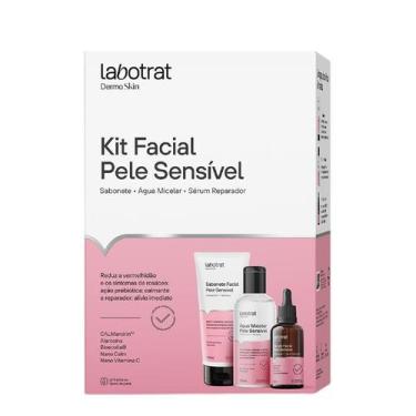 Imagem de Kit Facial Pele Sensível Labotrat com Sabonete, Água Micelar e Sérum  