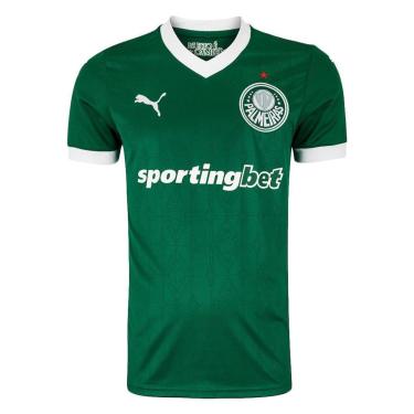 Imagem de CAMISA PUMA PALMEIRAS I 2025 MASCULINO - TORCEDOR - VDE/BCO P-Masculino